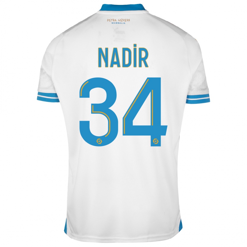 Donna Maglia Bilal Nadir #34 Bianco Kit Gara Home 2023/24 Maglietta