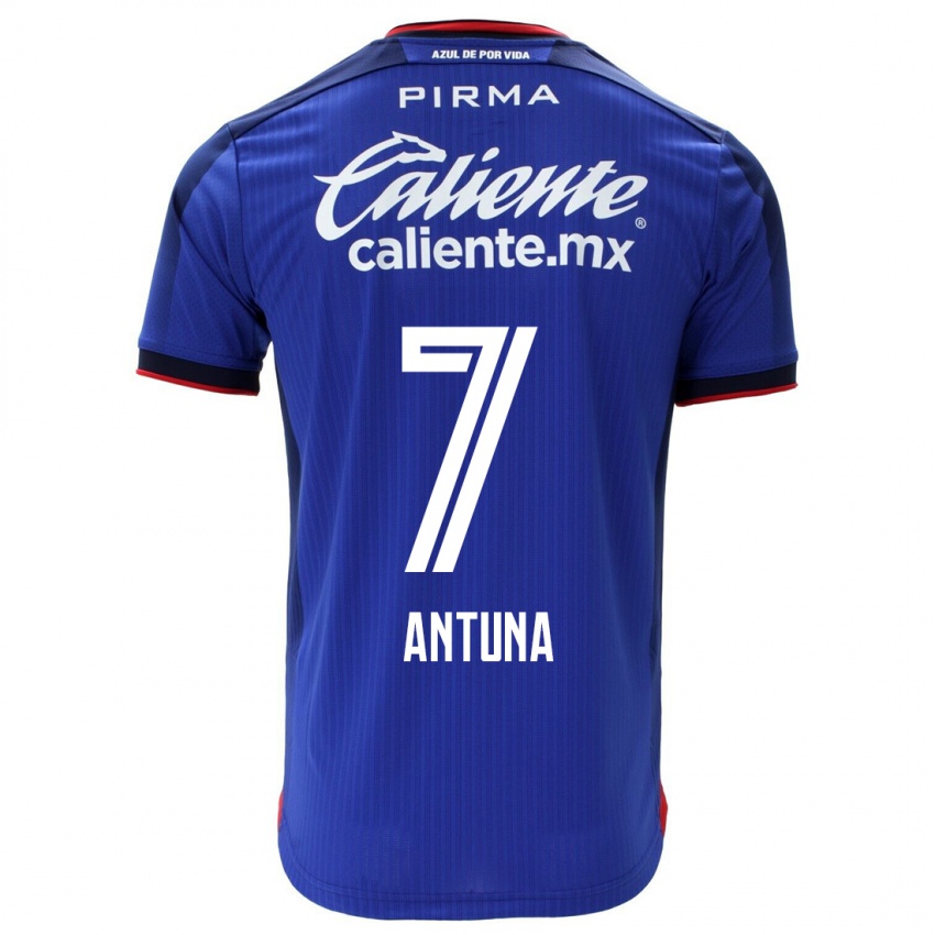 Donna Maglia Uriel Antuna #7 Blu Kit Gara Home 2023/24 Maglietta