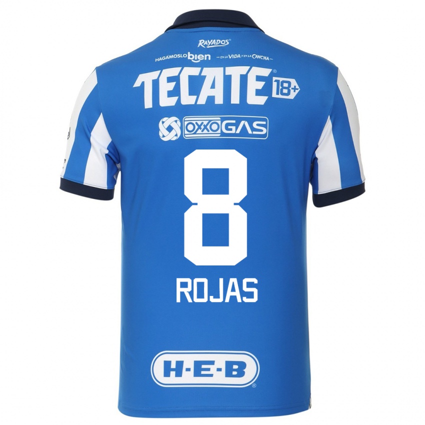 Donna Maglia Joao Rojas #8 Blu Bianco Kit Gara Home 2023/24 Maglietta