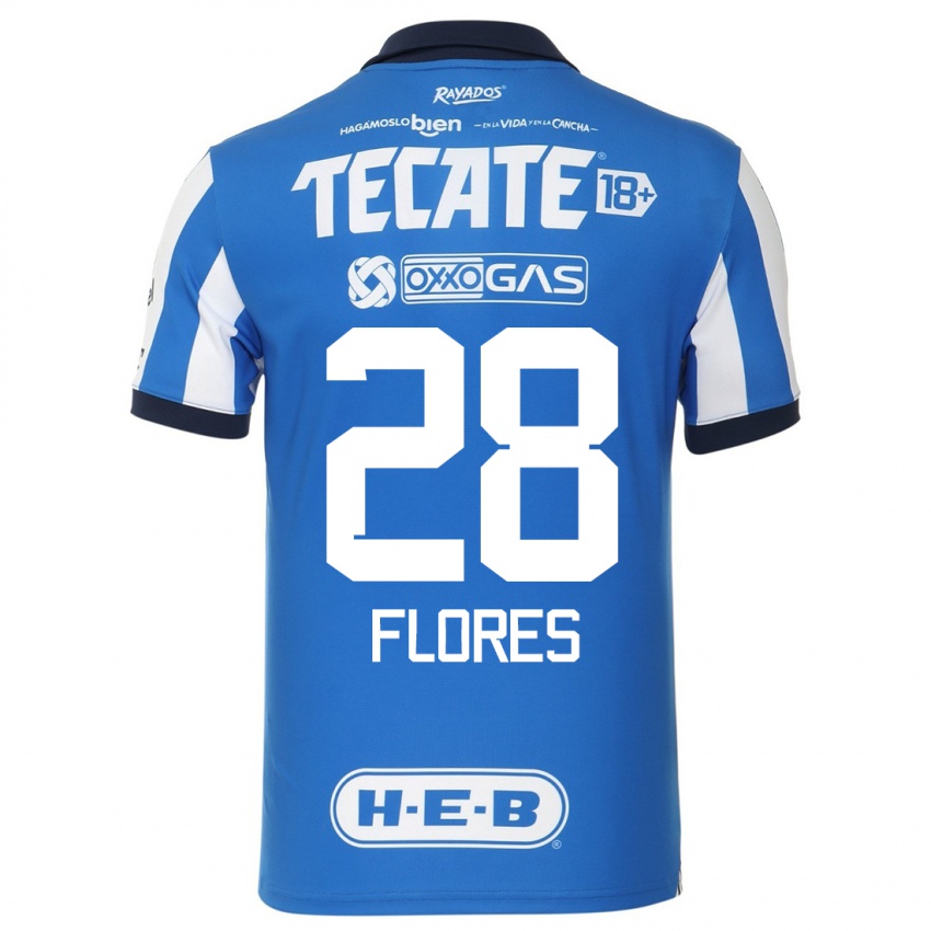 Donna Maglia Silvana Flores #28 Blu Bianco Kit Gara Home 2023/24 Maglietta