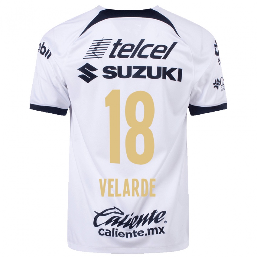 Donna Maglia Efrain Velarde #18 Bianco Kit Gara Home 2023/24 Maglietta