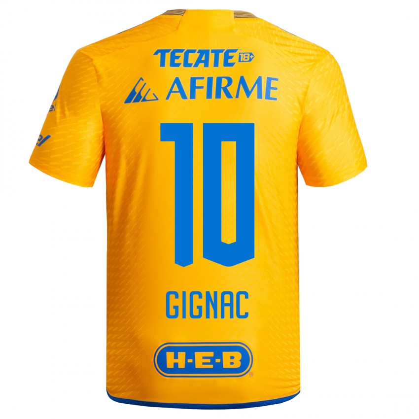 Donna Maglia Andre-Pierre Gignac #10 Giallo Kit Gara Home 2023/24 Maglietta