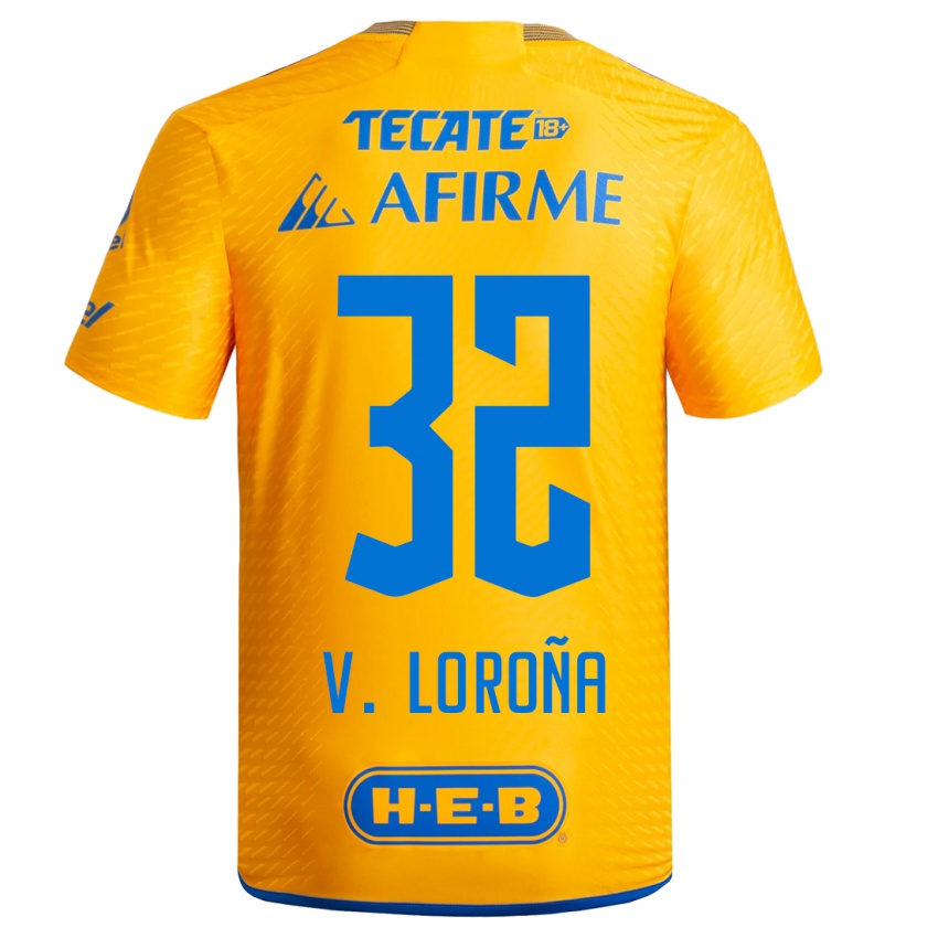 Donna Maglia Vladimir Lorona #32 Giallo Kit Gara Home 2023/24 Maglietta