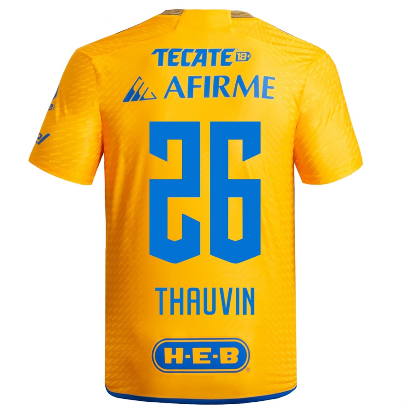 Donna Maglia Florian Thauvin #26 Giallo Kit Gara Home 2023/24 Maglietta