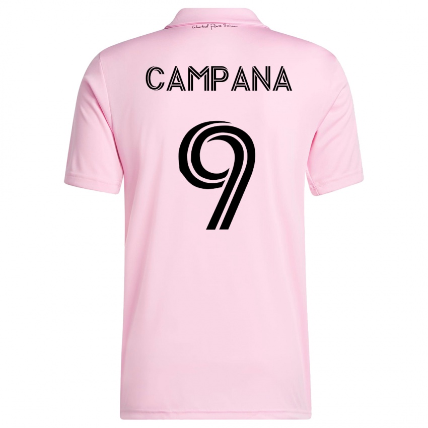 Donna Maglia Leonardo Campana #9 Rosa Kit Gara Home 2023/24 Maglietta