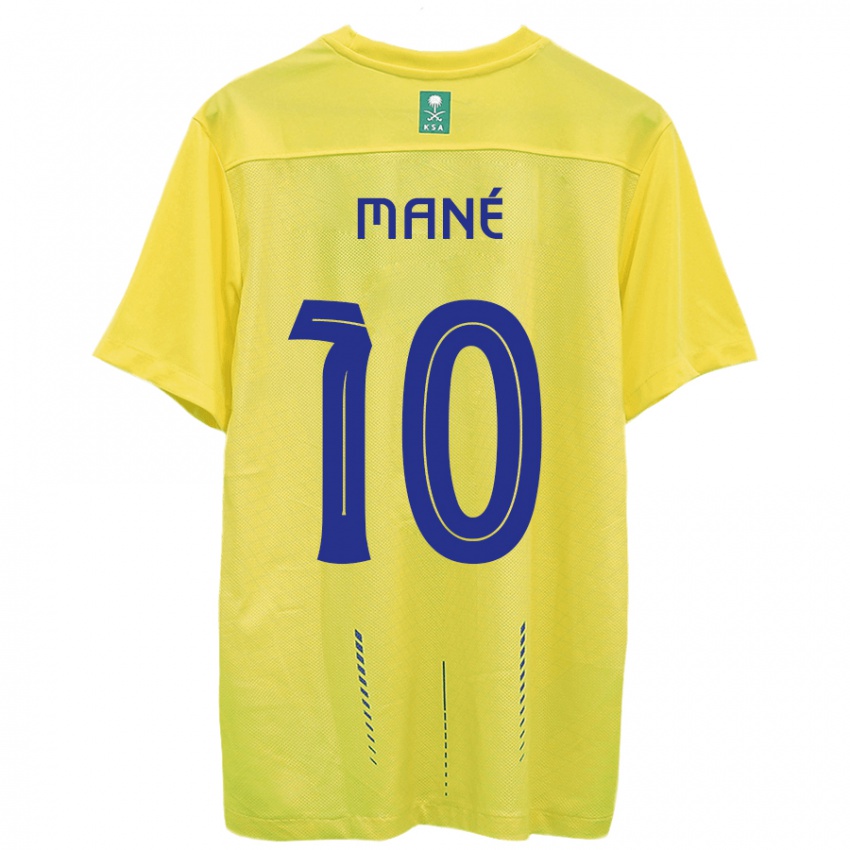 Donna Maglia Sadio Mane #10 Giallo Kit Gara Home 2023/24 Maglietta