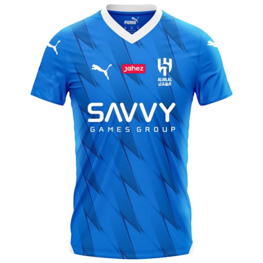 Donna Maglia Il Tuo Nome #0 Blu Kit Gara Home 2023/24 Maglietta