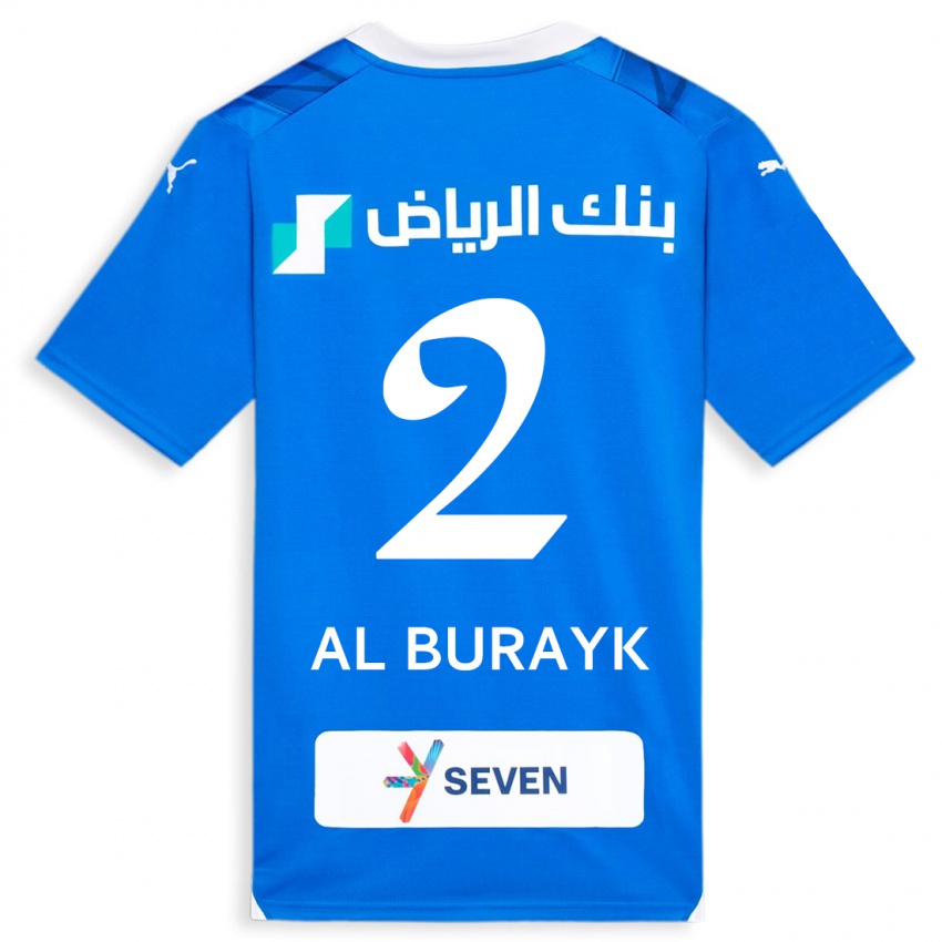 Donna Maglia Mohammed Al-Burayk #2 Blu Kit Gara Home 2023/24 Maglietta