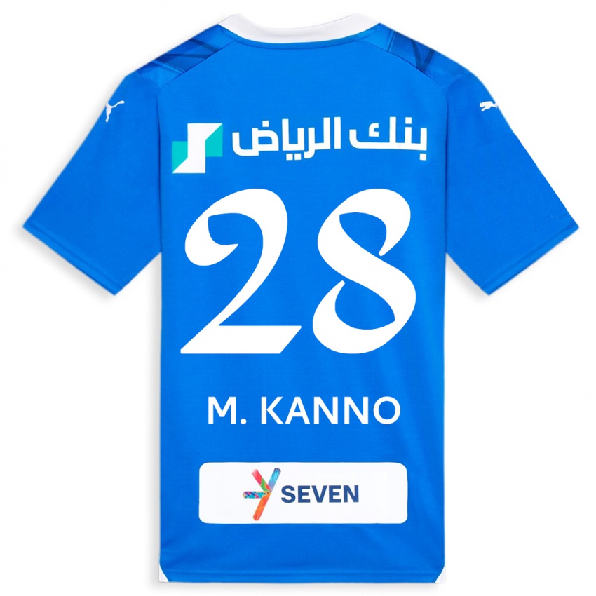 Donna Maglia Mohamed Kanno #28 Blu Kit Gara Home 2023/24 Maglietta