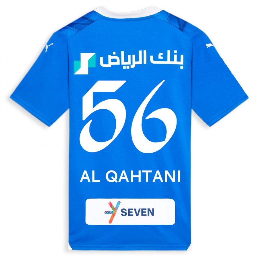 Donna Maglia Mohammed Al-Qahtani #56 Blu Kit Gara Home 2023/24 Maglietta