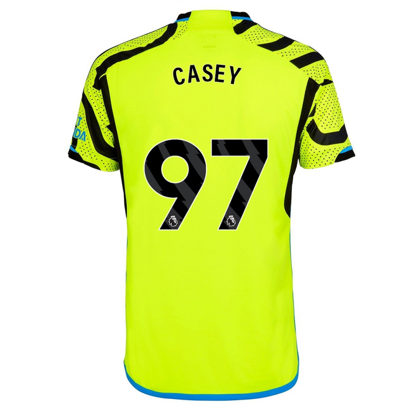 Donna Maglia Dan Casey #97 Giallo Kit Gara Away 2023/24 Maglietta