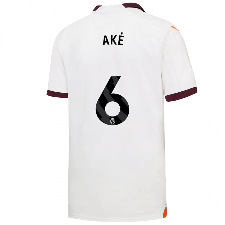 Donna Maglia Nathan Ake #6 Bianco Kit Gara Away 2023/24 Maglietta