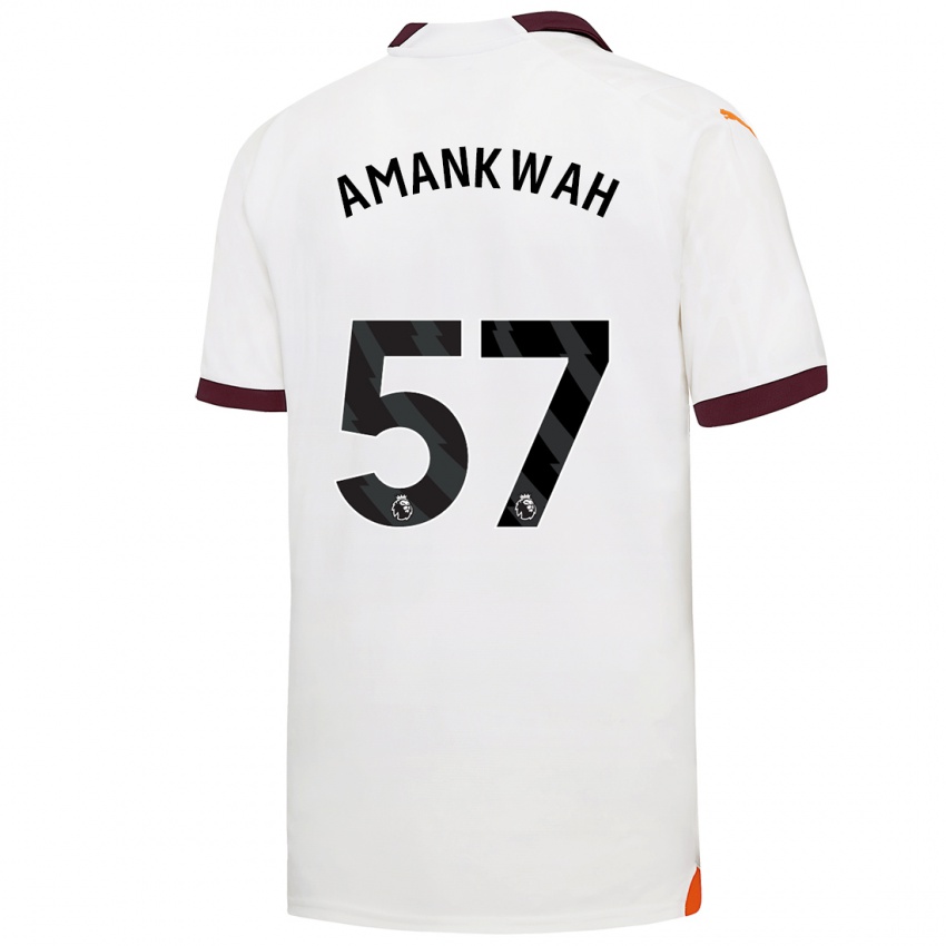 Donna Maglia Yeboah Amankwah #57 Bianco Kit Gara Away 2023/24 Maglietta