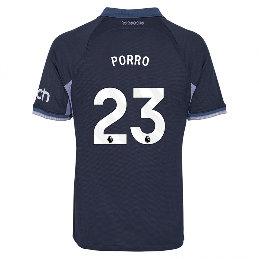 Donna Maglia Pedro Porro #23 Blu Scuro Kit Gara Away 2023/24 Maglietta