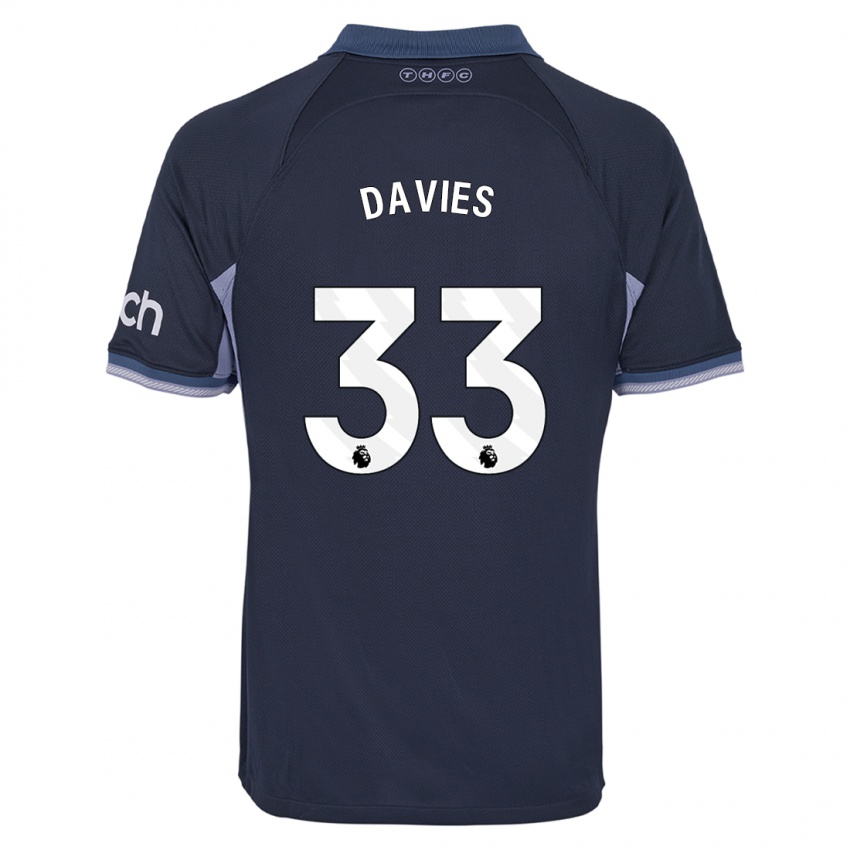 Donna Maglia Ben Davies #33 Blu Scuro Kit Gara Away 2023/24 Maglietta