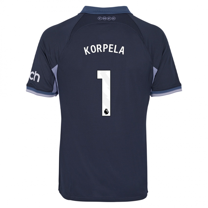 Donna Maglia Tinja-Riikka Korpela #1 Blu Scuro Kit Gara Away 2023/24 Maglietta