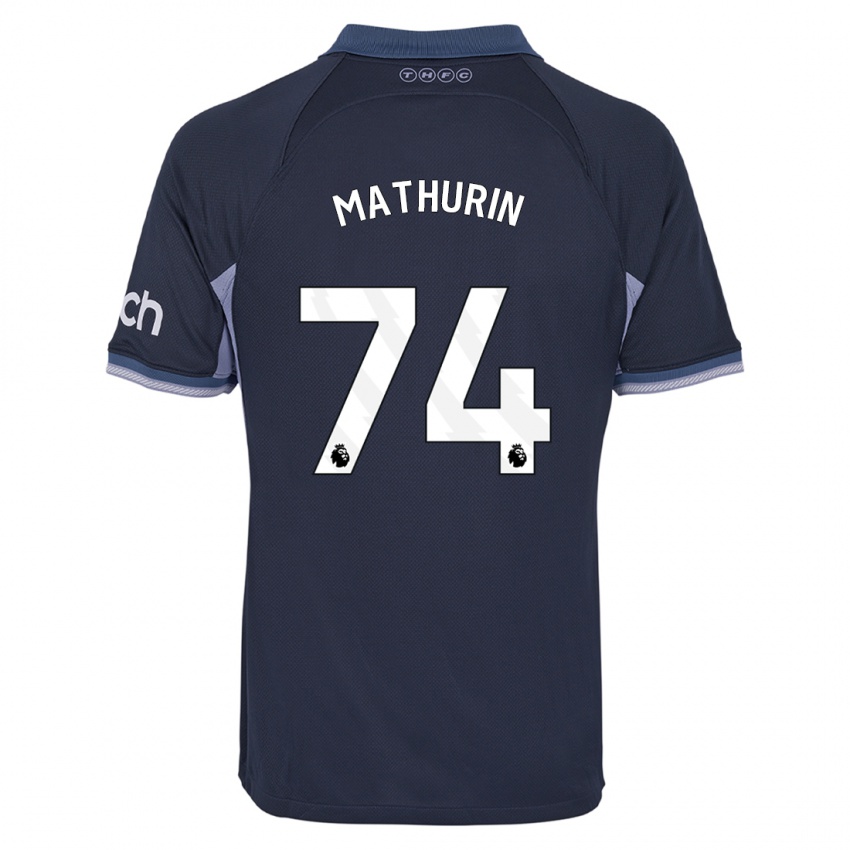 Donna Maglia Roshaun Mathurin #74 Blu Scuro Kit Gara Away 2023/24 Maglietta