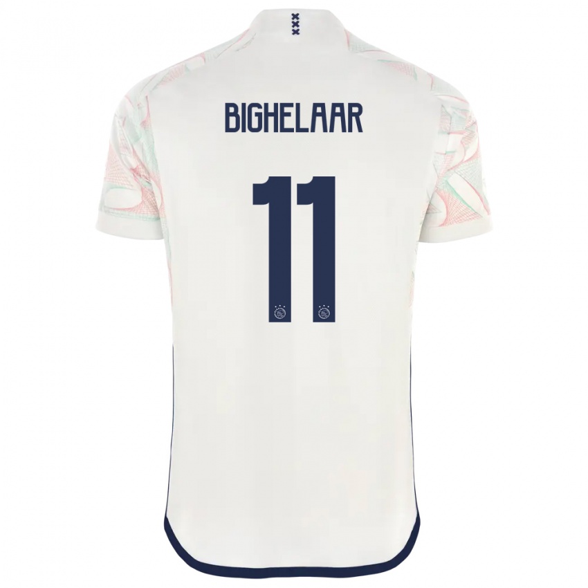 Donna Maglia Marjolijn Van Den Bighelaar #11 Bianco Kit Gara Away 2023/24 Maglietta