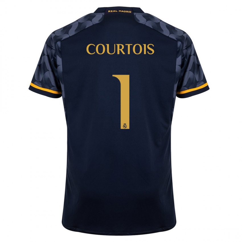 Donna Maglia Thibaut Courtois #1 Blu Scuro Kit Gara Away 2023/24 Maglietta