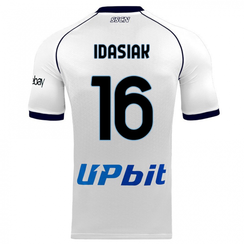 Donna Maglia Hubert Idasiak #16 Bianco Kit Gara Away 2023/24 Maglietta