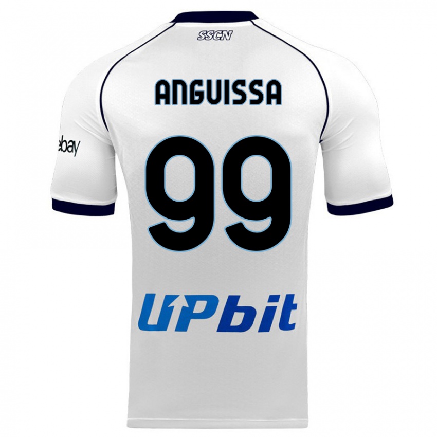 Donna Maglia Andre Zambo Anguissa #99 Bianco Kit Gara Away 2023/24 Maglietta