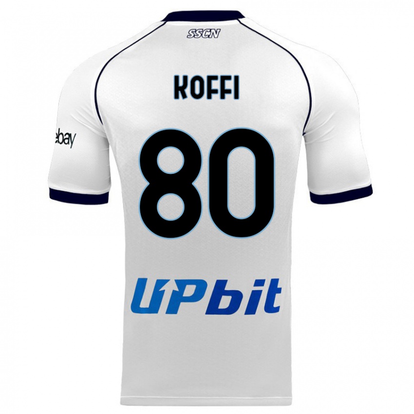 Donna Maglia Cedrick Koffi #80 Bianco Kit Gara Away 2023/24 Maglietta