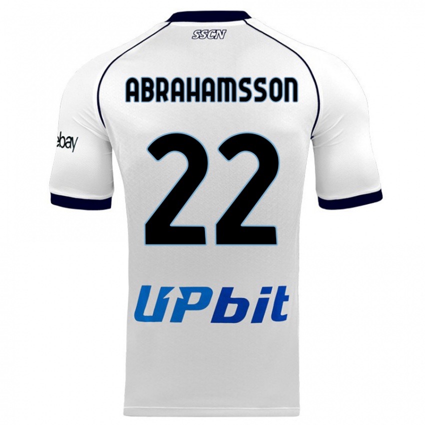 Donna Maglia Sejde Abrahamsson #22 Bianco Kit Gara Away 2023/24 Maglietta