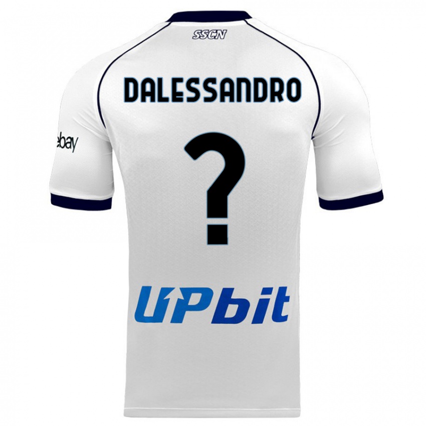 Donna Maglia Nicola Dalessandro #0 Bianco Kit Gara Away 2023/24 Maglietta