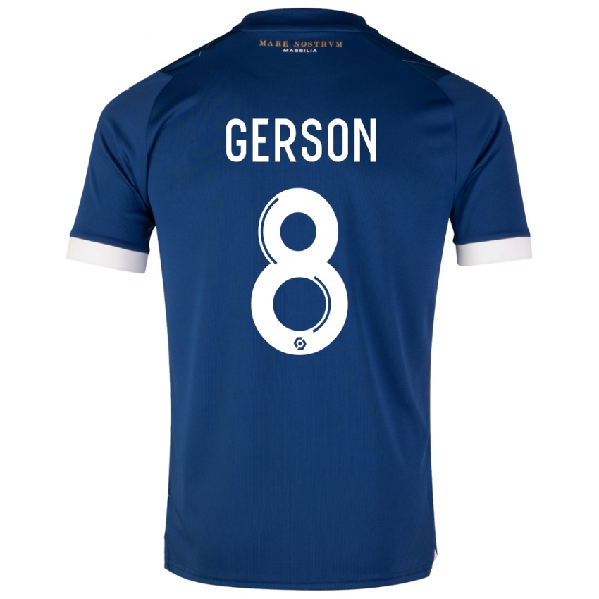 Donna Maglia Gerson #8 Blu Scuro Kit Gara Away 2023/24 Maglietta