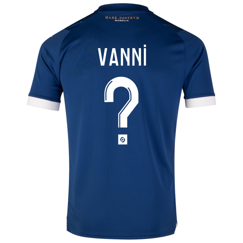 Donna Maglia Fabio Vanni #0 Blu Scuro Kit Gara Away 2023/24 Maglietta