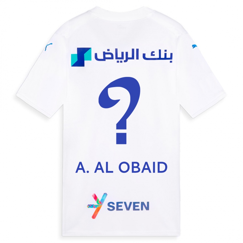 Donna Maglia Abdulrahman Al-Obaid #0 Bianco Kit Gara Away 2023/24 Maglietta