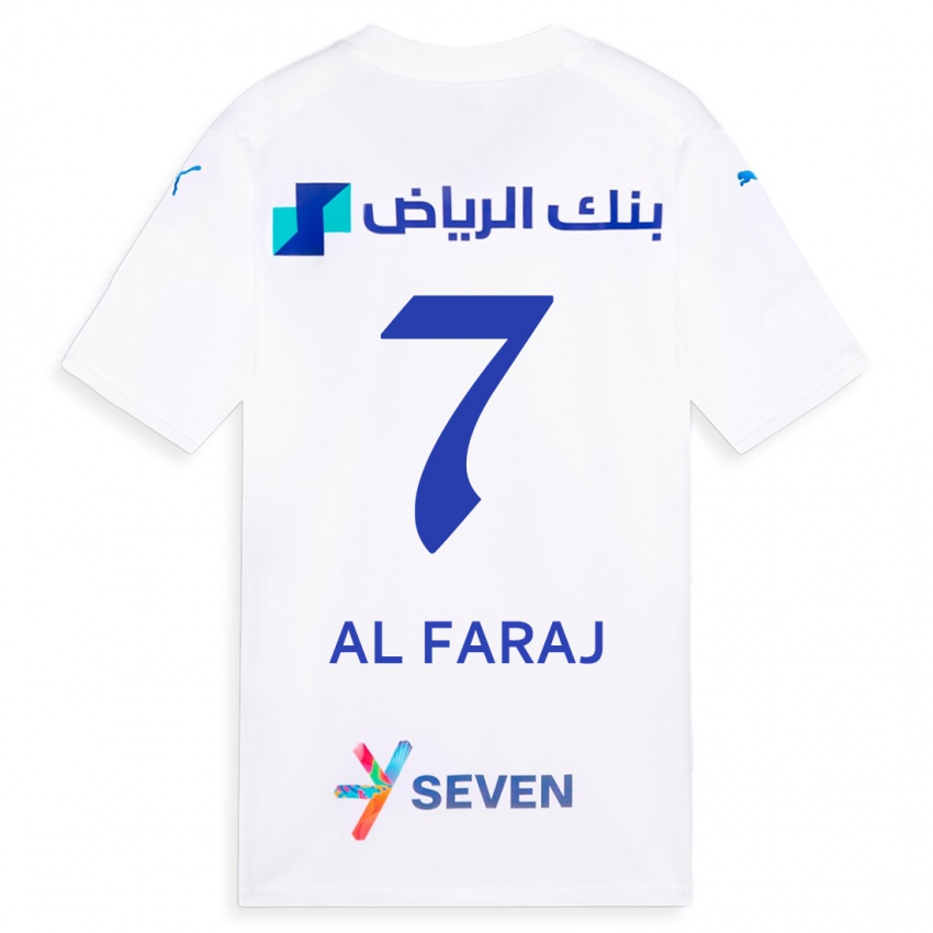 Donna Maglia Salman Al-Faraj #7 Bianco Kit Gara Away 2023/24 Maglietta