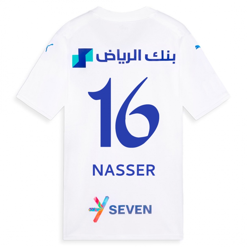 Donna Maglia Nasser Al-Dawsari #16 Bianco Kit Gara Away 2023/24 Maglietta