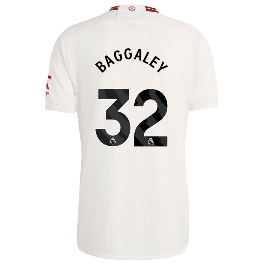 Donna Maglia Sophie Baggaley #32 Bianco Kit Gara Third 2023/24 Maglietta