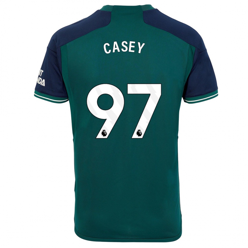 Donna Maglia Dan Casey #97 Verde Kit Gara Third 2023/24 Maglietta