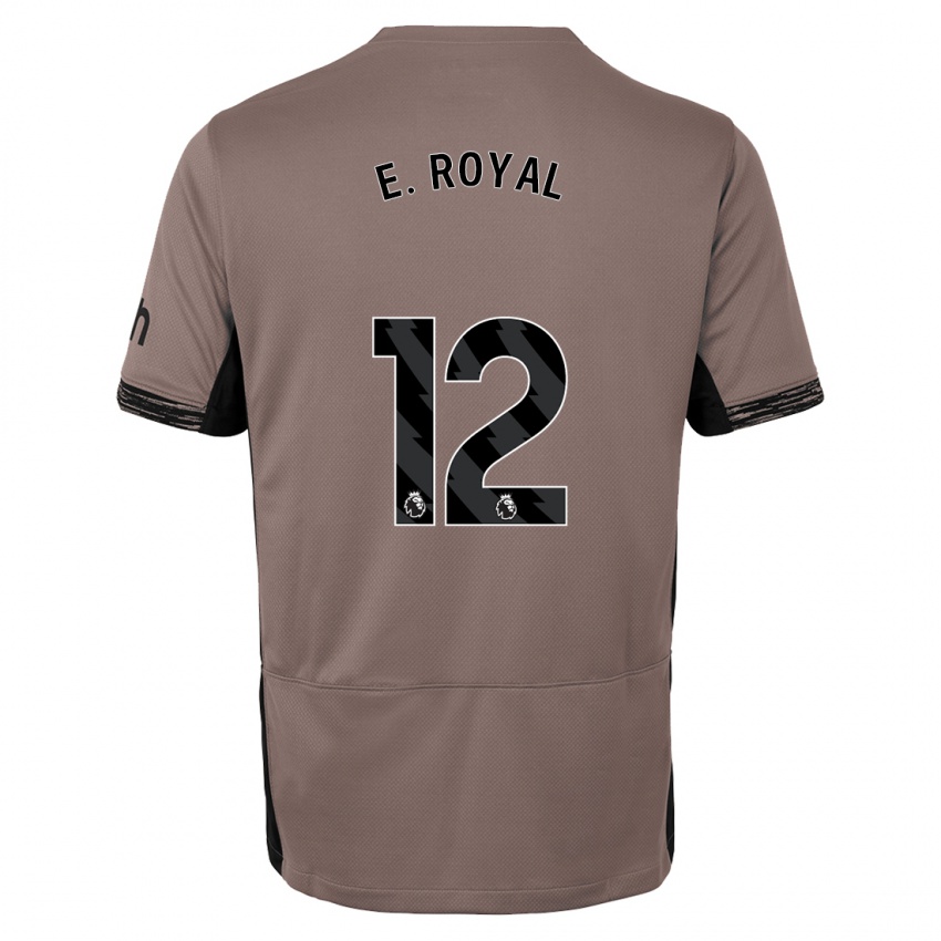 Donna Maglia Emerson Royal #12 Beige Scuro Kit Gara Third 2023/24 Maglietta