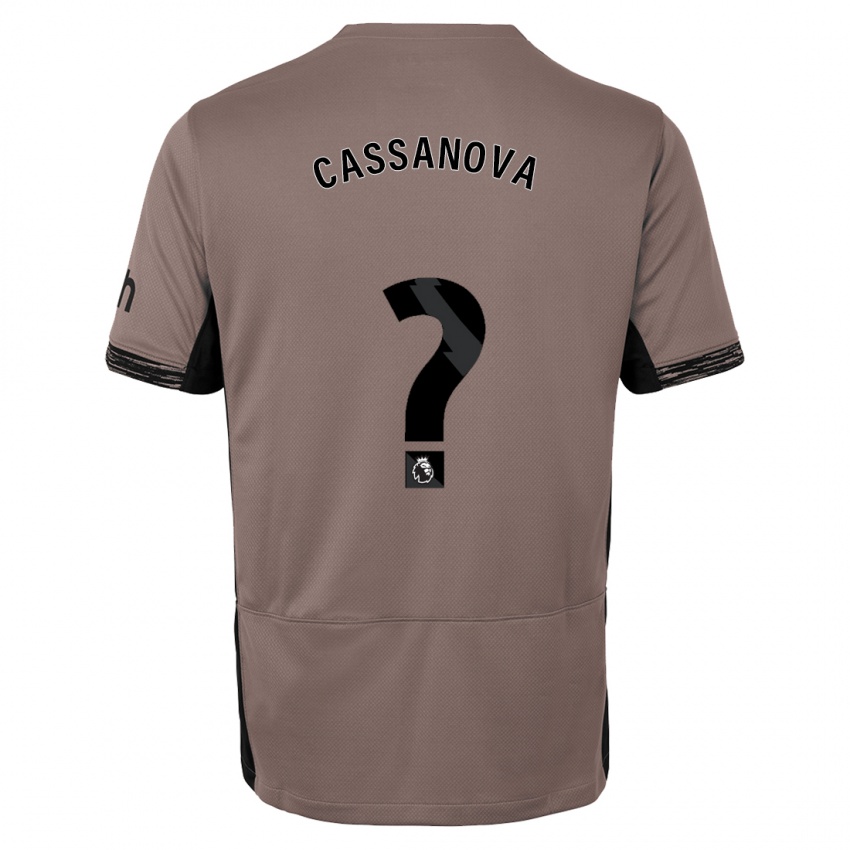 Donna Maglia Dante Cassanova #0 Beige Scuro Kit Gara Third 2023/24 Maglietta