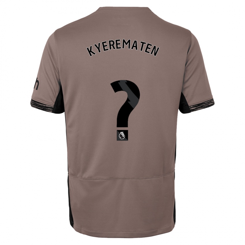 Donna Maglia Rio Kyerematen #0 Beige Scuro Kit Gara Third 2023/24 Maglietta