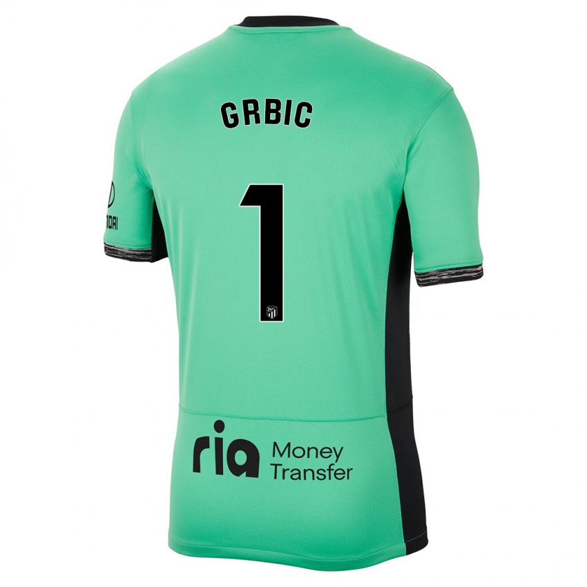 Donna Maglia Ivo Grbic #1 Verde Primavera Kit Gara Third 2023/24 Maglietta