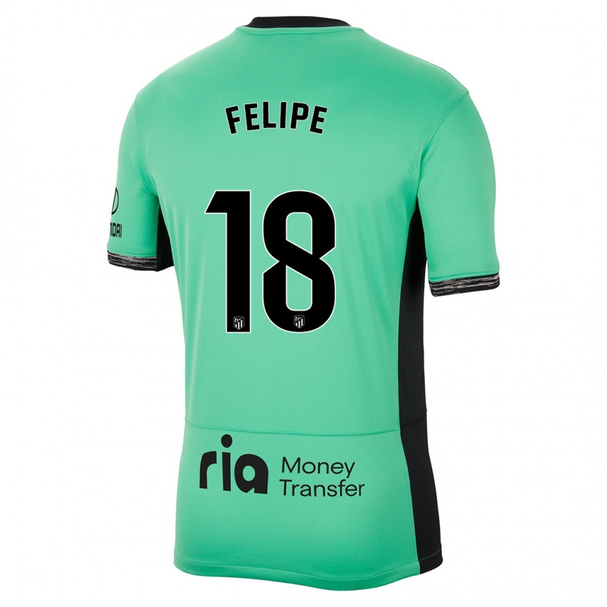 Donna Maglia Felipe #18 Verde Primavera Kit Gara Third 2023/24 Maglietta