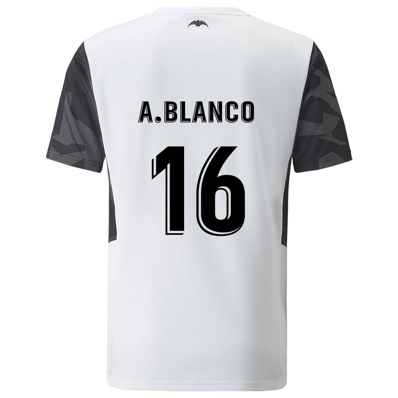 Bambino Maglia Alex Blanco #16 Bianca Kit Gara Home 2021/22 Maglietta