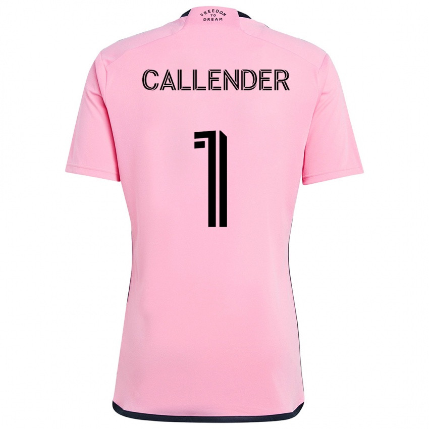 Bambino Maglia Drake Callender #1 Rosa Kit Gara Home 2024/25 Maglietta