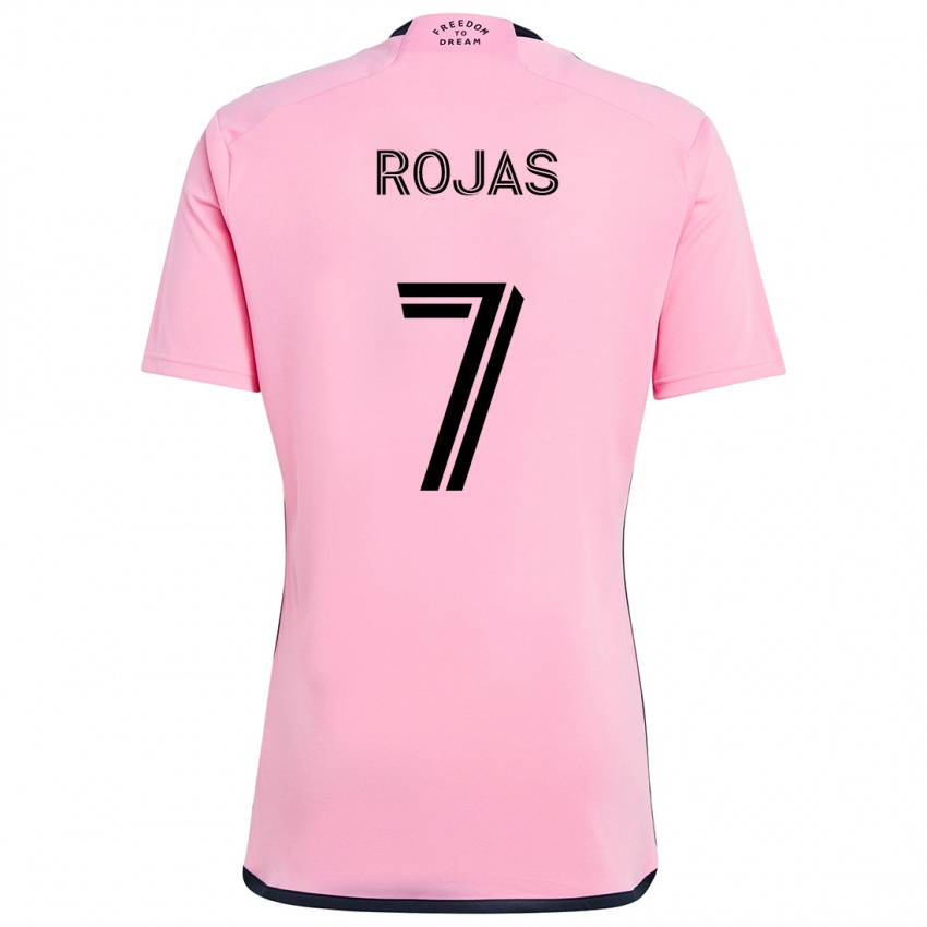 Bambino Maglia Matías Rojas #7 Rosa Kit Gara Home 2024/25 Maglietta