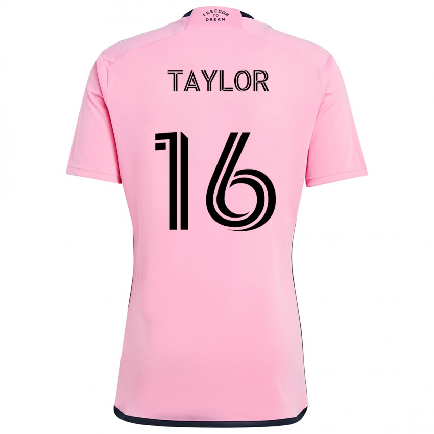 Bambino Maglia Robert Taylor #16 Rosa Kit Gara Home 2024/25 Maglietta