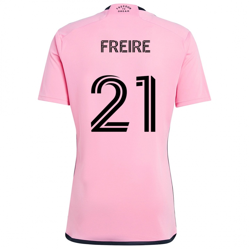 Bambino Maglia Nicolas Freire #21 Rosa Kit Gara Home 2024/25 Maglietta