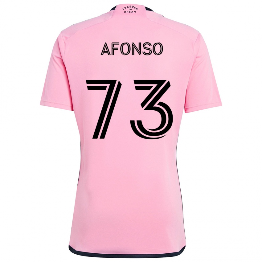 Bambino Maglia Leo Afonso #73 Rosa Kit Gara Home 2024/25 Maglietta