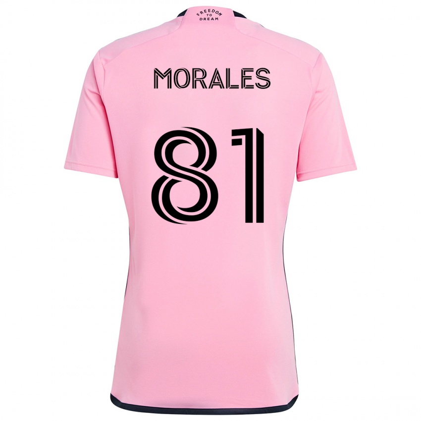 Bambino Maglia Santiago Morales #81 Rosa Kit Gara Home 2024/25 Maglietta