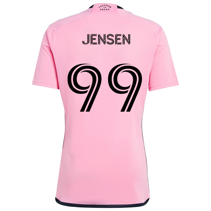 Bambino Maglia Cole Jensen #99 Rosa Kit Gara Home 2024/25 Maglietta