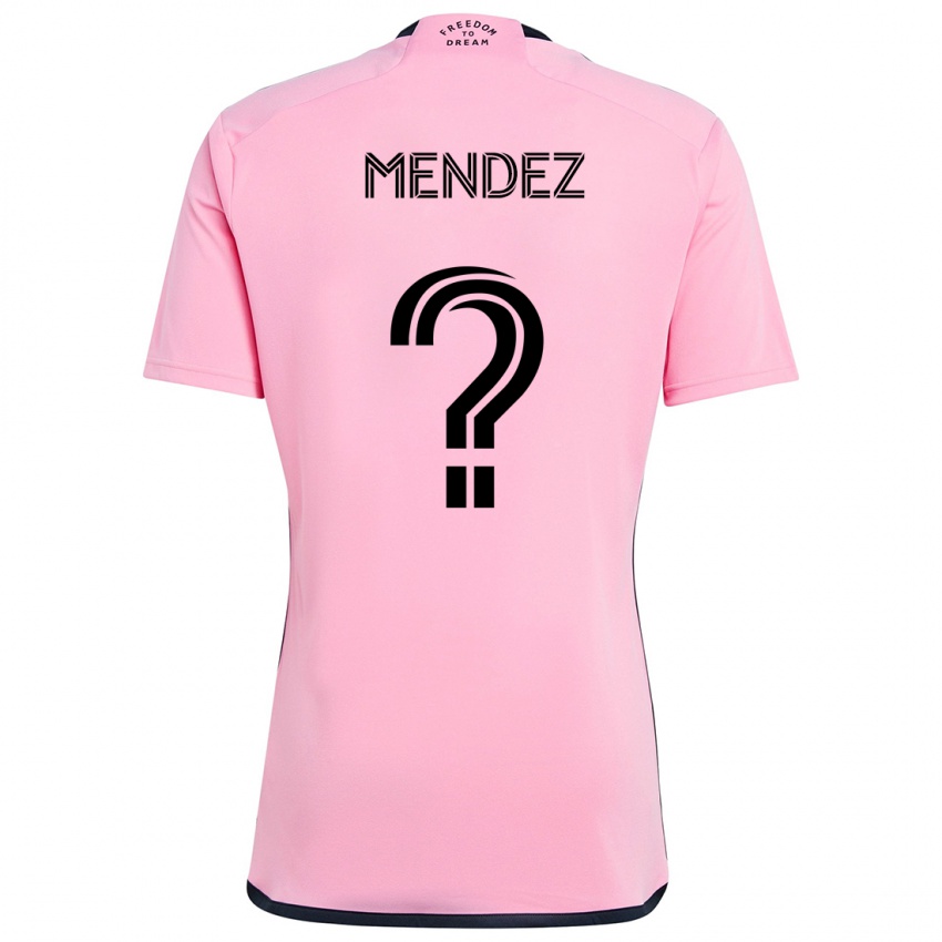 Bambino Maglia Dylan Mendez #0 Rosa Kit Gara Home 2024/25 Maglietta