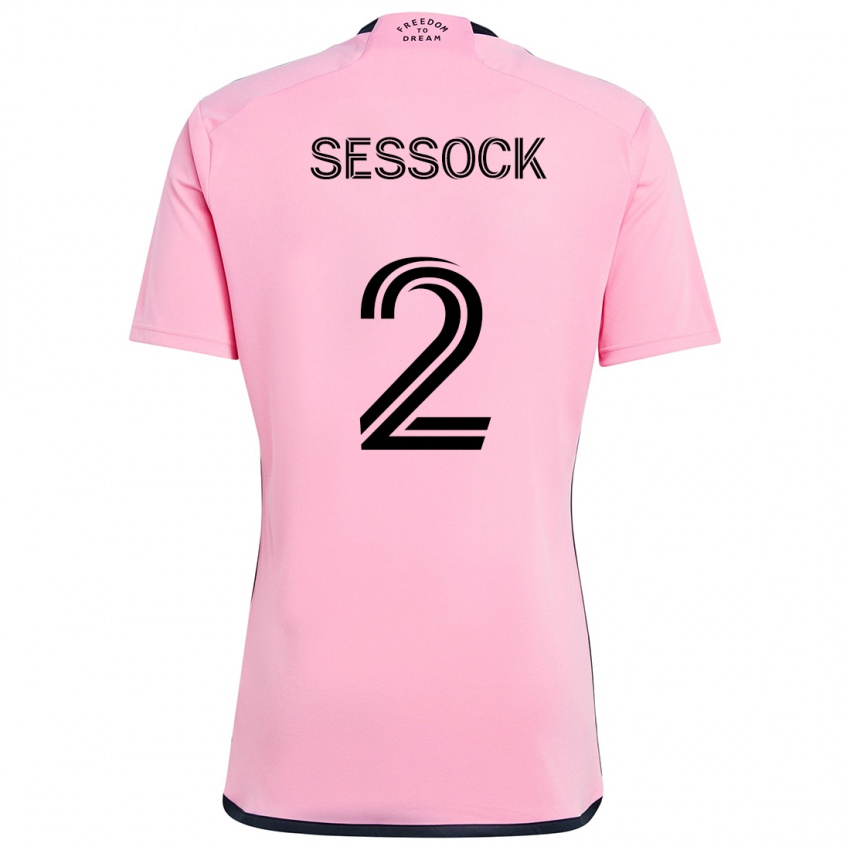 Bambino Maglia Nykolas Sessock #2 Rosa Kit Gara Home 2024/25 Maglietta